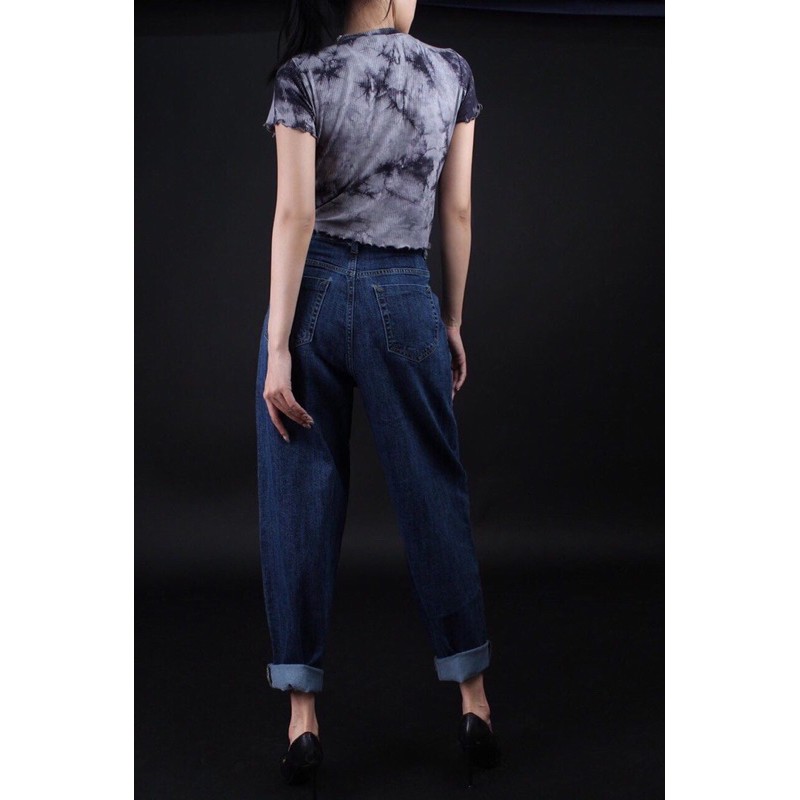 Áo croptop wash loan màu xám đen, forever21 vnxk | BigBuy360 - bigbuy360.vn