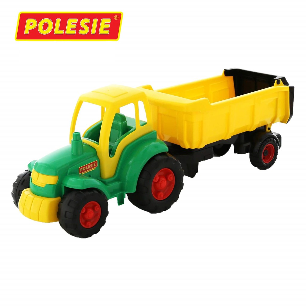 Xe Máy Kéo Đồ Chơi Champion Sơ Mi Rơ Móc, Đồ Chơi Nông Trại POLESIE An Toàn, Siêu Bền Cho Bé [HÀNG NHẬP KHẨU CHÂU ÂU]