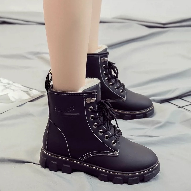 Bốt da nữ hàng cao cấp, boots nữ chất da sịn không thấm nước, không nổ, đế cao su mềm, êm chân 7762209