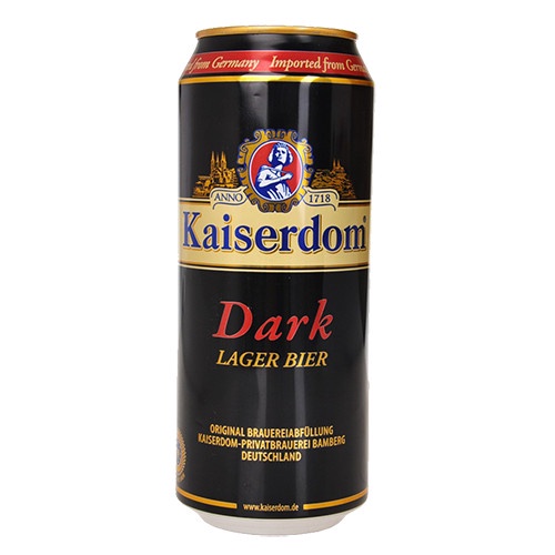 Bia Kaiserdom Dark Lager 4.7% Đức - set 6 lon 500ml