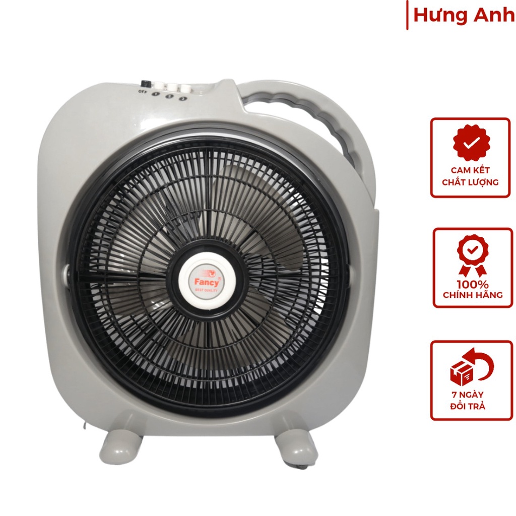 Quạt Tản Gió - Quạt Hộp BF400 Điện Cơ 91 công suất 45w 3 chế độ gió để bàn, để giường sải cánh 40cm