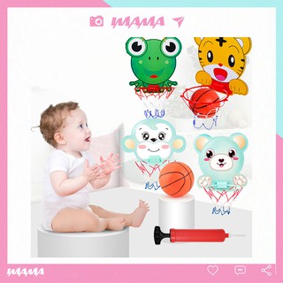 Bộ đồ chơi bóng rổ treo tường mini ngộ nghĩnh cho trẻ