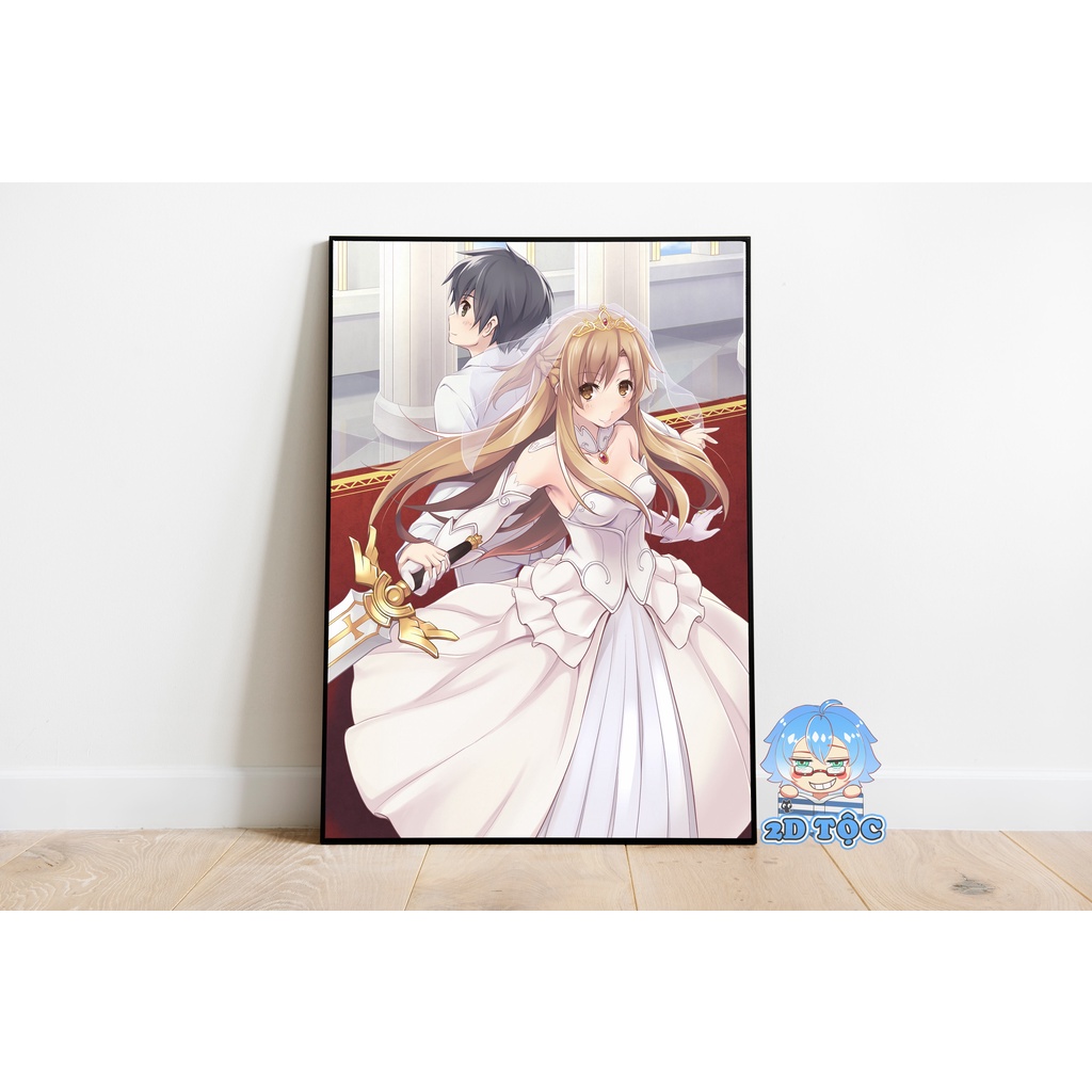 Tranh poster A3 Yuuki Asuna (4) Light Novel Sword Art Online chất liệu giấy cao cấp - 2D Tộc Shop