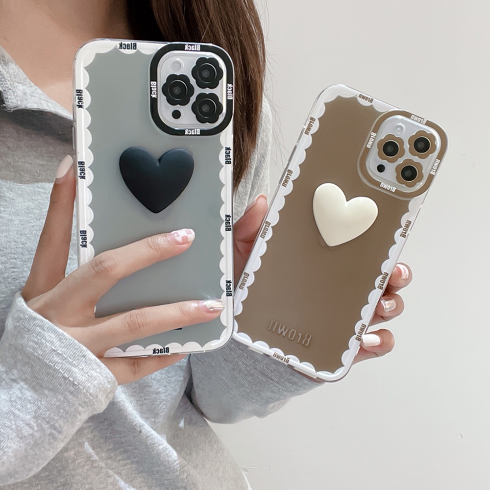 Ốp Điện Thoại TPU Mềm Chống Sốc Họa Tiết Hoa 3D Nhiều Màu Sắc Cho iPhone 13 12 11 Pro Max X Xs XR 8 7 Plus