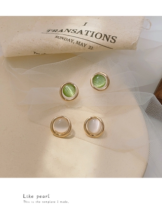 Opalearringsthời trang Đơn giản