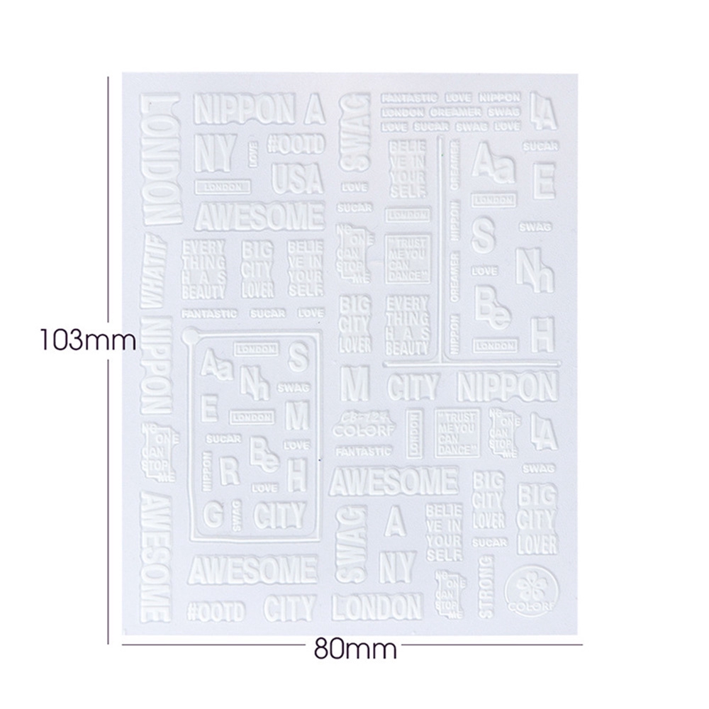 Nhãn Dán Trang Trí Móng Tay Họa Tiết Hình Học