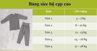 Đồ bộ cho bé chất cottong lạnh mông cong