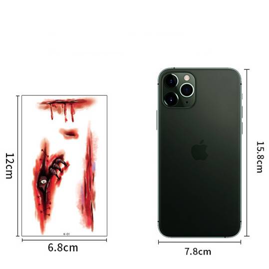 Kira Set 10 Hình Xăm Dán Họa Tiết Mạng Nhện Kinh Dị Dùng Để Hóa Trang Ngày Halloween