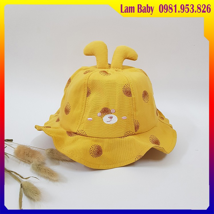 Mũ Vành Tròn Phong Cách Hàn Quốc - Cho Bé Gái Từ 8 Tháng Đến 3 Tuổi