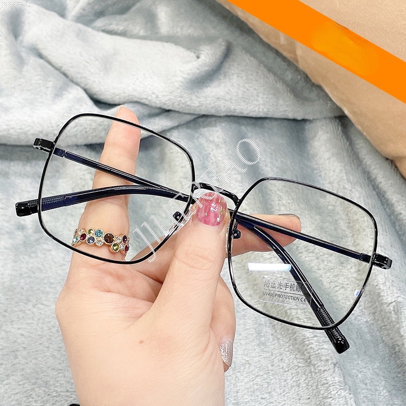 Mắt Kính Gọng Vuông Chống Bức Xạ Phong Cách Cổ Điển Dành Cho Cả Nam Và Nữ