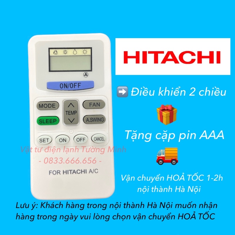 Điều khiển điều hoà Hitachi - Remote điều khiển máy lạnh điều hoà Hitachi