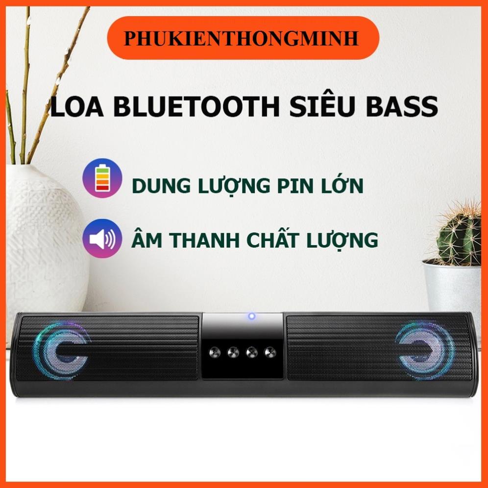 Loa Bluetooth A2- loa bluetooth mini để bàn siêu bass, có cấu tạo loa kép, đèn nháy nhiều màu sắc