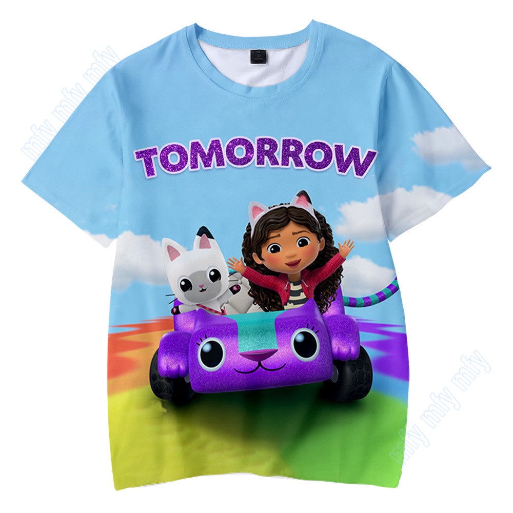 Áo Thun In Hoạt Hình Búp Bê Gabby Cho Bé Trai Và Bé Gái