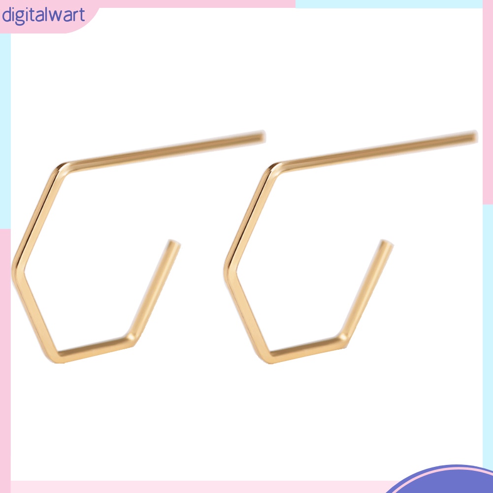 Khuyên tai làm bằng kim loại phong cách thời trang nữ