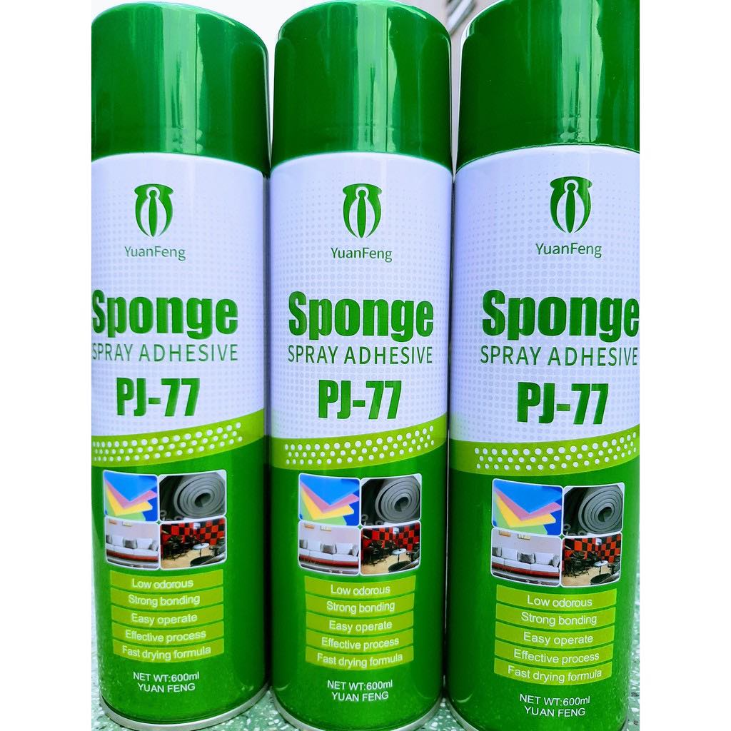 Combo 2 Chai Keo Dán Tường Đa Năng, Keo Xịt, Keo Phun Cho Xốp, Decan, Sàn Nhựa