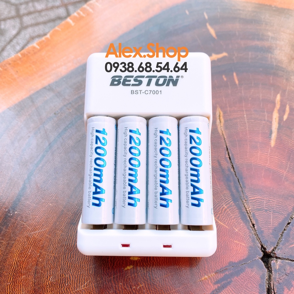 💥Xả Lỗ💥Bộ Pin Sạc BESTON AA/AAA 3300/3000/1200/1300/1100mAh Pin Sạc Hoặc Kèm Sạc