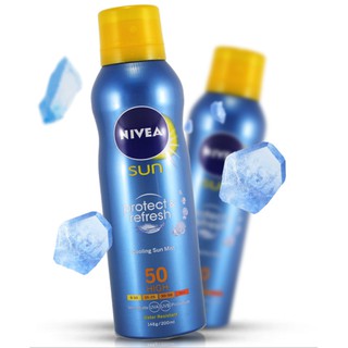 Chống nắng dạng xịt, kem chống nắng nivea outdoor icy spf50