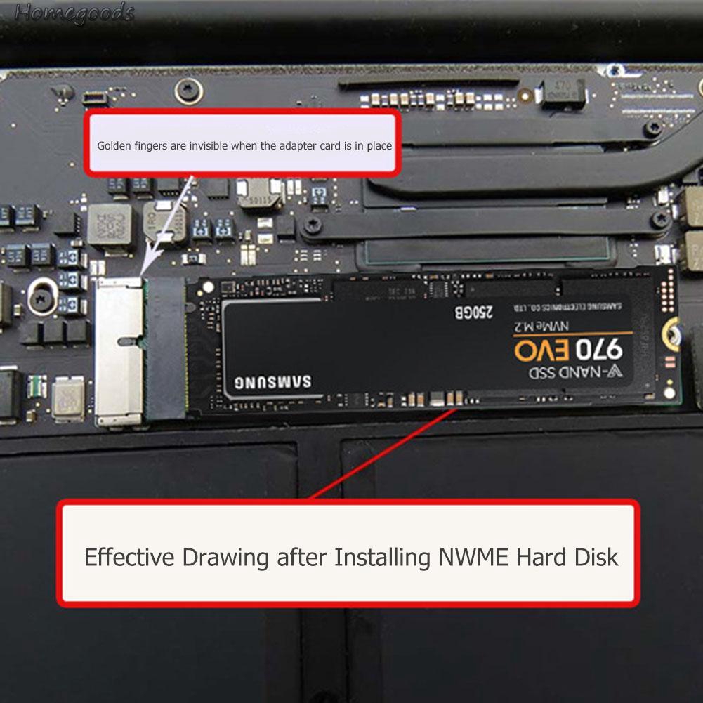 Good shop❦NVMe PCIe M.2 SSD Expansion Adapter Card for Macbook Air 2013 2014 2015