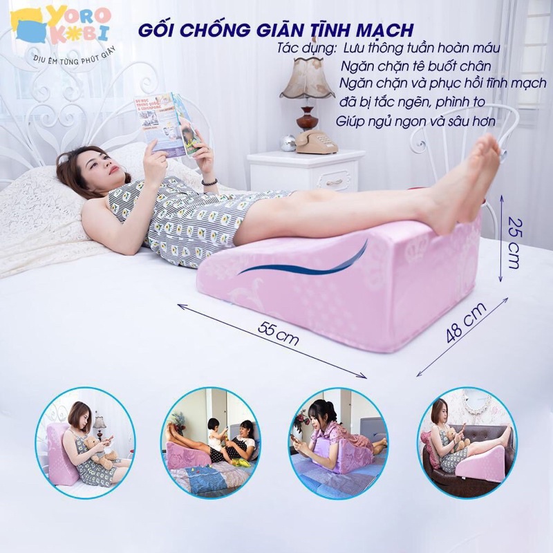 Gối điều trị suy giãn tĩnh mạch YOROKOBI ib giá tốt ❤️