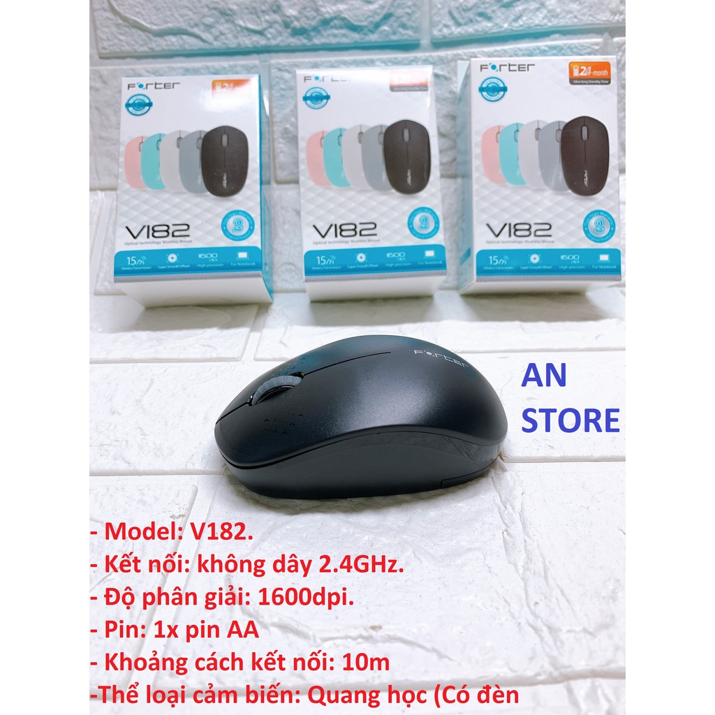 Chuột không dây Forter V181 V182 - (Bảo Hành 2 Năm Chính Hãng)