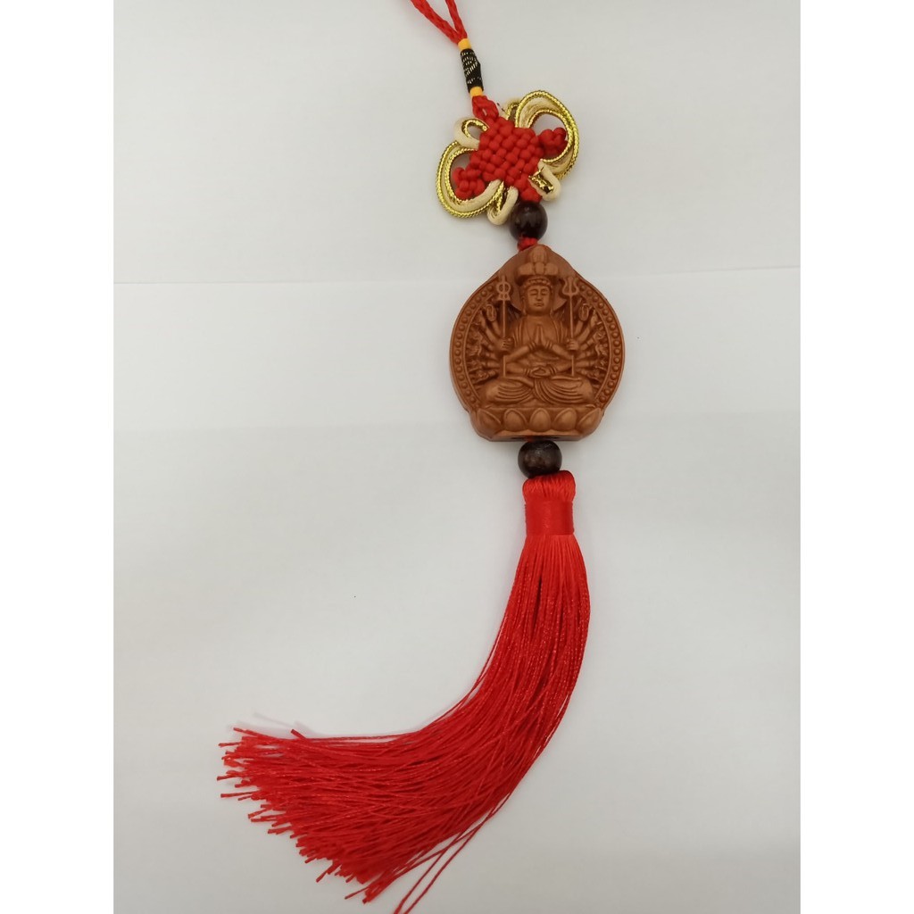 Khánh Treo Hình  Tượng Phật Bà Nghìn Tay Treo Xe Hơi Ô Tô Bằng Gỗ