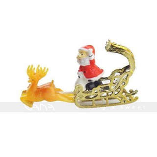 Đồ trang trí noel xe nai 2 con
