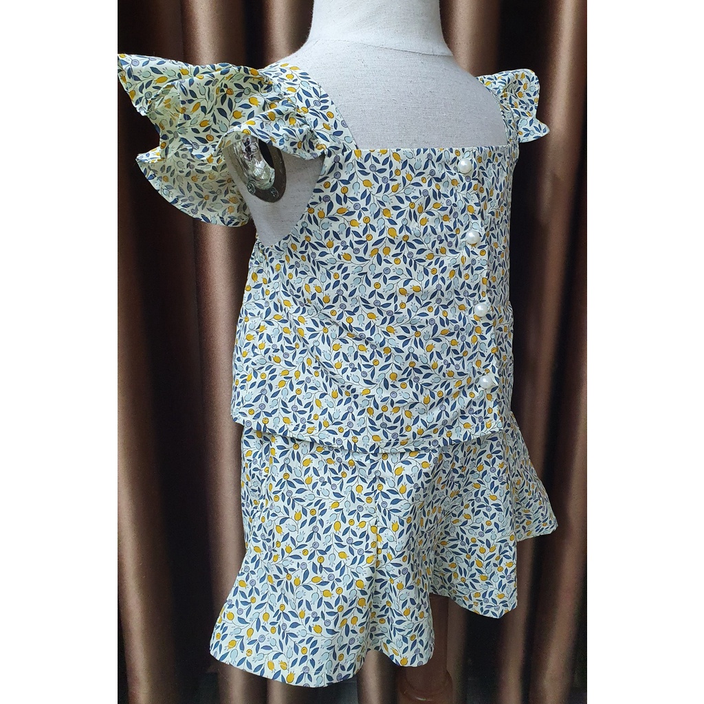 Set áo hai dây sát nách kèm quần olive cho bé gái dễ thương made in Korea thời trang trẻ em Hàn Quốc BABYKOREA