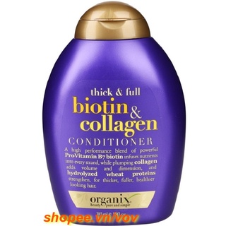 Dầu xả Biotin collagen 385ml 100% chính hãng.
