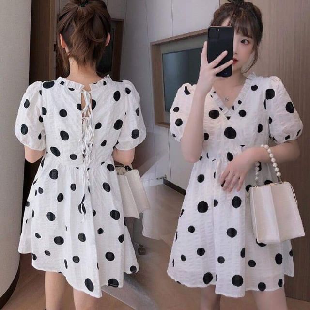 Đầm BABYDOLL tiểu thư, bầu mặc oki