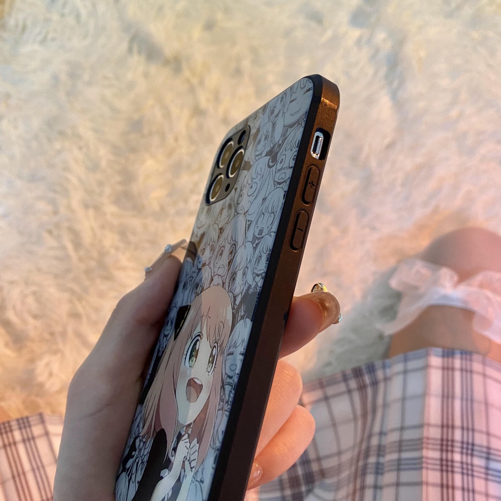 Ốp Điện Thoại Kính Cường Lực Hình anime Cho iphone 15promax 15 max 11pro 13pro 12 78plus xs max 6splus xr xs x se2020