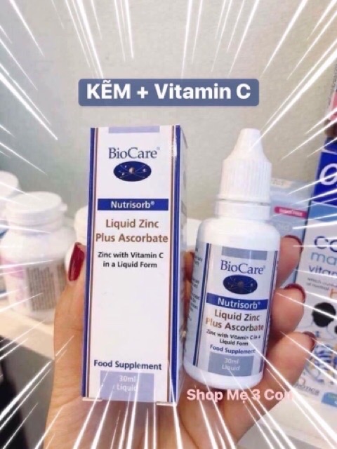 Kẽm nước, Kẽm giọt Biocare Uk