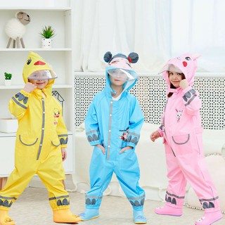 Áo mưa liền đũng hình thú dễ thương