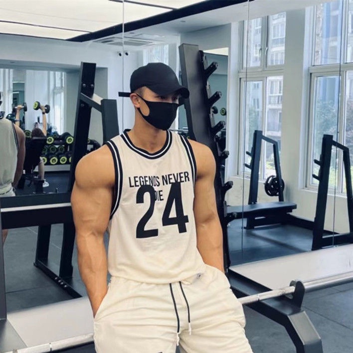 Áo Bóng Rổ Phối Lưới Co Giãn Khô Nhanh Phong Cách Mới Mùa Hè Áo Vest 24 Jersey