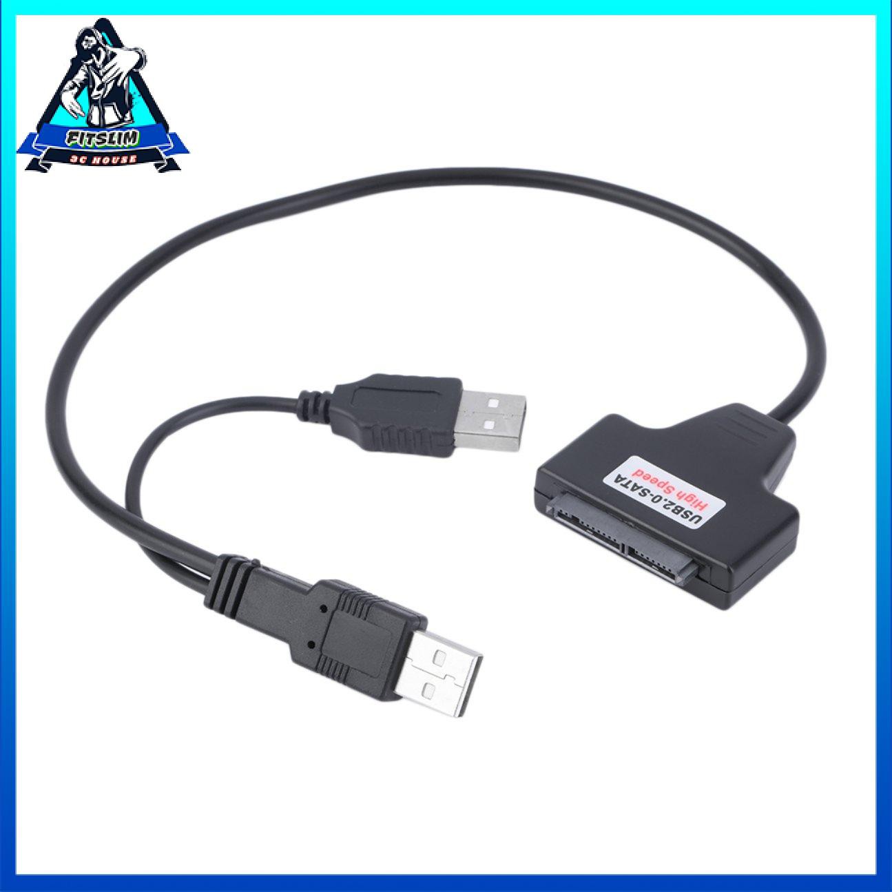 Cáp chuyển đổi USB 2.0 đến 1.8 '' 7 + 9 16 chân Micro SATA cho ổ cứng HDD