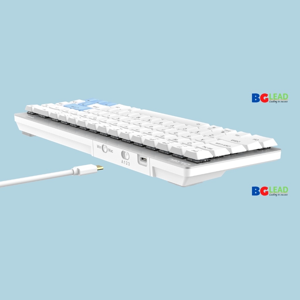 [Chính hãng] Bàn phím cơ không dây| Bàn phím bluetooth DAREU EK868 WHITE 68KEY (SLIM, Brown/ Red D-KAILH switch)