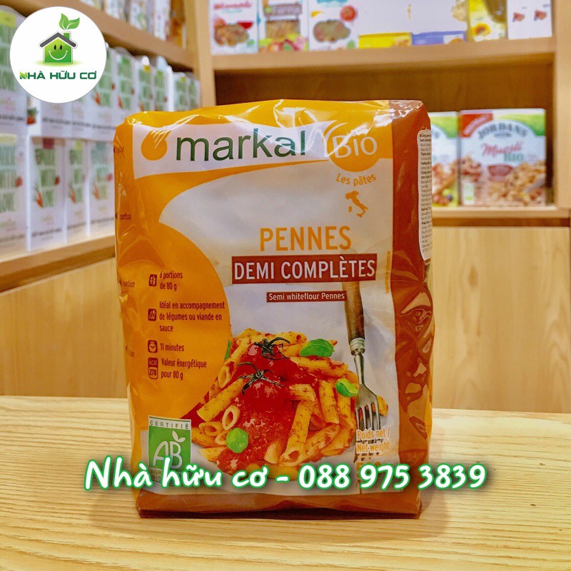 Tổng hợp các loại nui ống/mì ống/nui xoắn/mì xoắn hữu cơ MARKAL - Date: 2024 - Nhà Hữu Cơ
