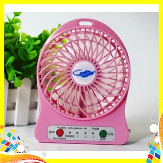 [Giá Rẻ] Quạt Mini Cầm Tay 3 Chế Độ - Có Đèn Pin - Kèm Pin Sạc - Hàng Loại 1 - Giao Màu Ngẫu Nhiên