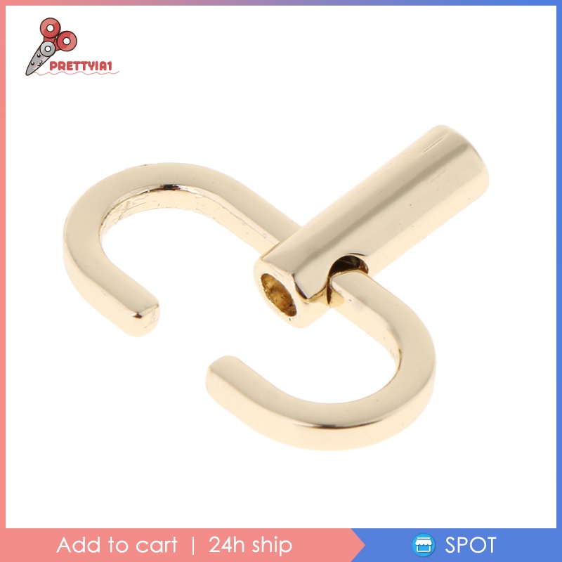Set 2 Dây Móc Túi Xách Khóa Kim Loại Prettyia1 Có Thể Điều Chỉnh