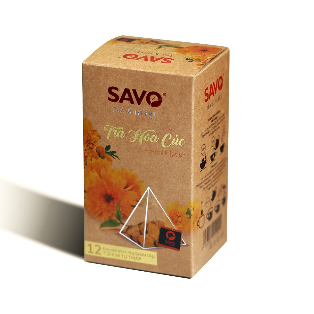 Trà Thảo Mộc SAVO HOA CÚC (Chrysanthemum Tea) – Hộp 12 Gói X 1.5g