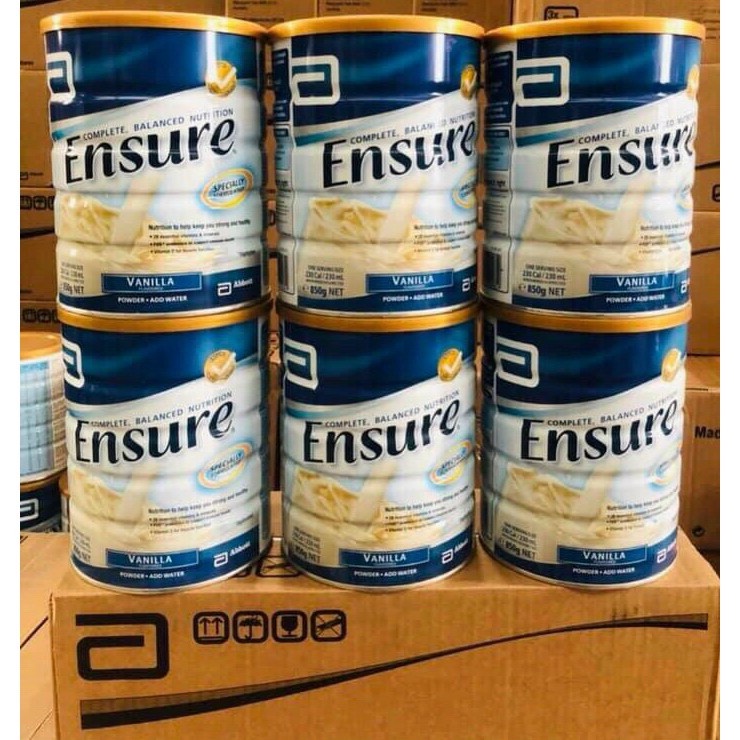 DATE 2024 Hộp Sữa Bột Ensure Úc 850g
