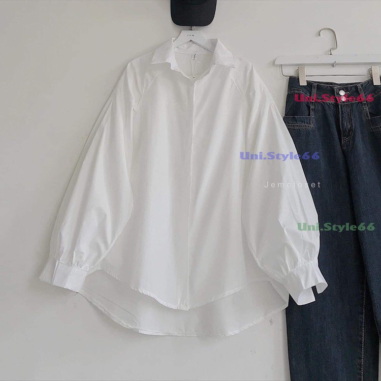 Áo Sơ Mi Tay Phồng Thương Hiệu BACA Chất Vải Katê Thô US095 | BigBuy360 - bigbuy360.vn