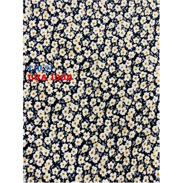 VẢI LỤA 100D HOA NHÍ - DÒNG VẢI THÔNG DỤNG - 1 MÉT X 1M5