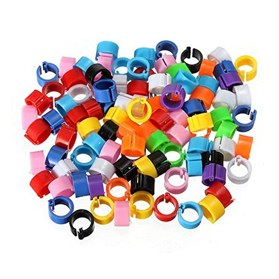 100 chiếc Nhẫn chim bồ câu 8mm Vòng nhận dạng tiền bay Vòng mở đầu chim bồ câu