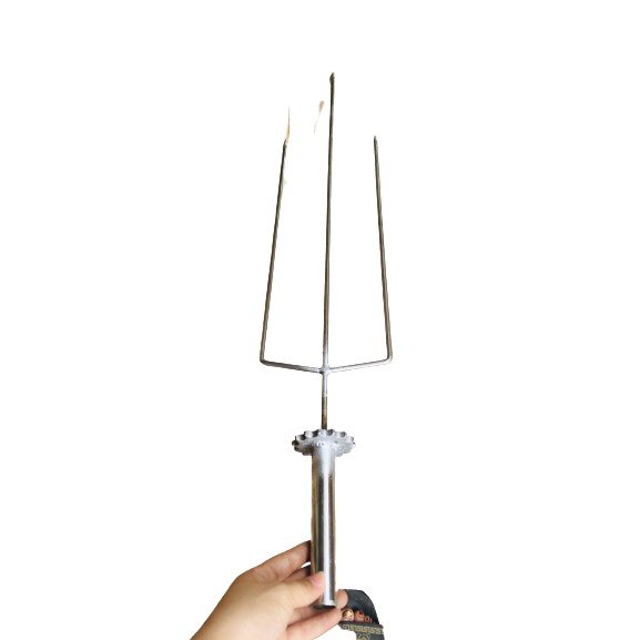 [ XIÊN 3 CHẠC LOẠI TO] Xiên 3 chạc dùng cho lò nướng Inox 6 ly - MITUHOME - Xiên chắc khỏe, dùng để nướng gà, vịt