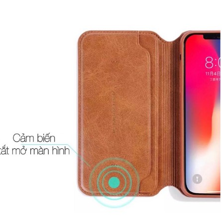 BAO DA XUNDDO IPHONE 11 PRO MAX / XS MAX / X / 8plus 7plus 8 76plus 6 có ngăn đựng thẻ ví tiền da PU nguyên tấm