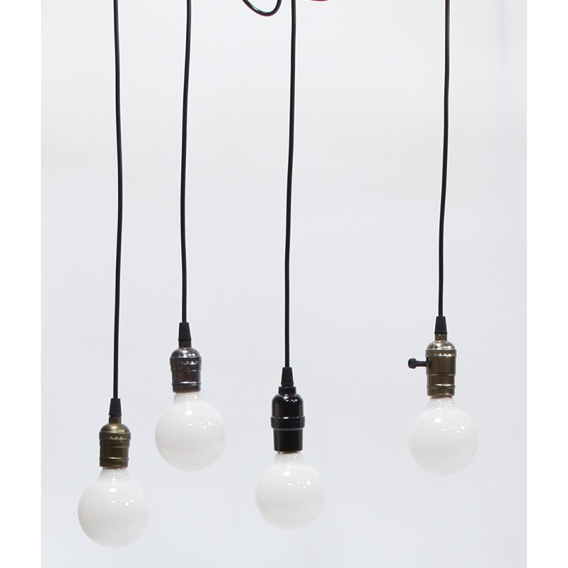 Bộ 8 đèn thả cổ điển Vintage bóng tròn trang trí G80 7W