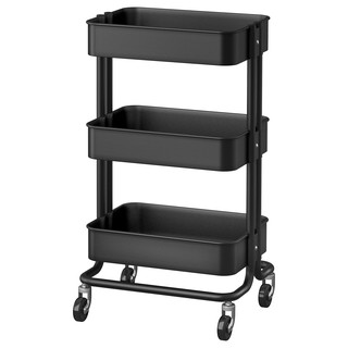 Xe kệ đẩy 3 tầng RÅSKOG IKEA - Đen
