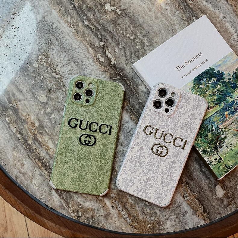 Ốp điện thoại TPU mềm in logo Gucci cao cấp dành cho IPHONE 12/7/8/SE2/7 PLUS/8 PLUS/X/XS