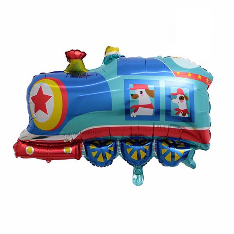 Bóng kiếng nhôm 75cm hình xe tàu lửa trang trí sinh nhật HPBD