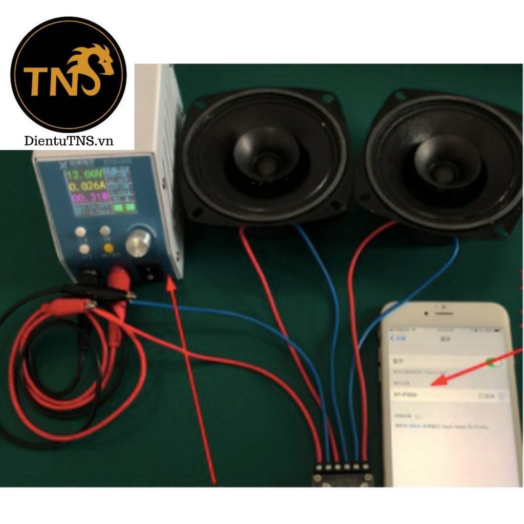 TNS. mạch khuếch đại công suất âm thanh nổi bluetooth 10W / 15W / 20W